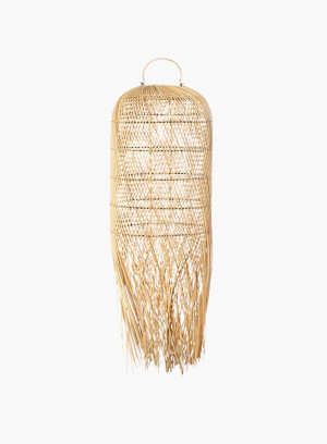 Lampa wisząca Squid rattanowa Naturalna M