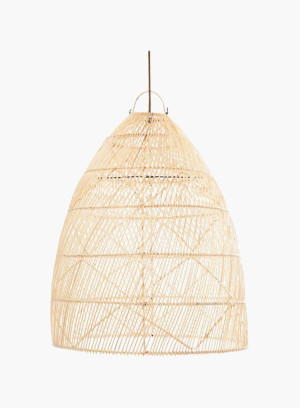 Lampa wisząca Twister rattanowa Naturalna M