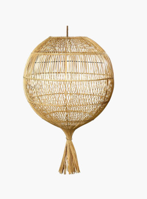 Lampa wisząca Wonton rattanowa naturalna