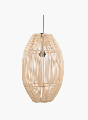 Lampa wisząca Zuri rattanowa naturalna M
