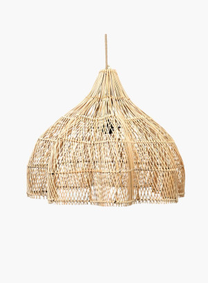 Lampa wisząca Whipped rattanowa Naturalna M