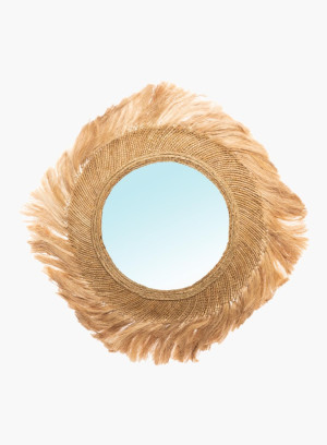 Lustro z trawy Capri naturalne L