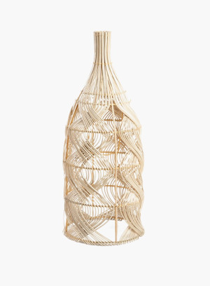 Lampa wisząca Garaffa rattanowa Naturalna L