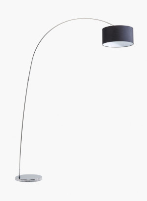 Lampa podłogowa Gooseneck łukowa czarna