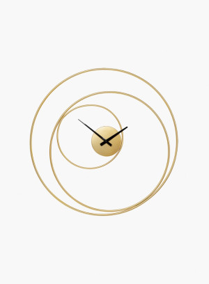 Zegar ścienny duży Circular złoty