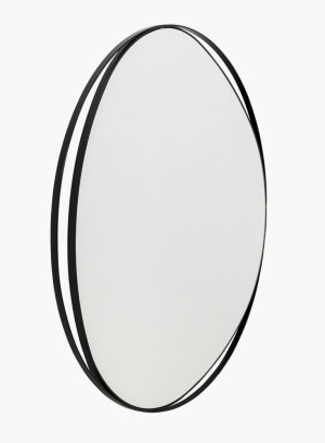 Lustro wiszące duże Bonita stalowe, czarne