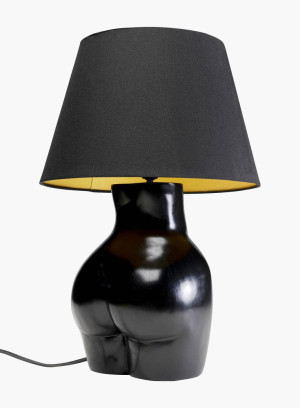 Lampa stołowa ciało kobiety Donna czarna