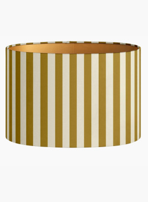 Abażur w paski Stripes oliwkowo - piaskowy