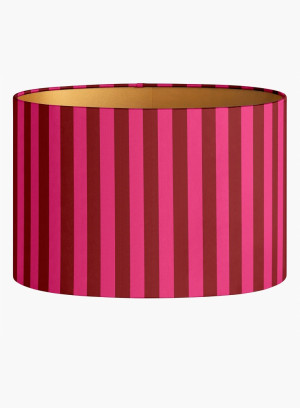 Abażur w paski Stripes fuksja