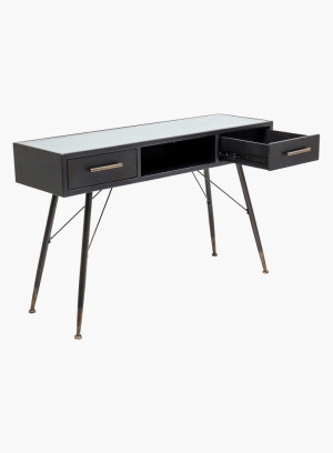 Konsola/biurko La Gomera z szufladami, grafitowa