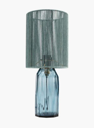 Lampa stołowa Vecchio niebieska