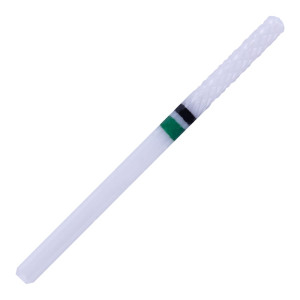 Frez ceramiczny prosty do manicure & pedicure - zielono czarny nr 06