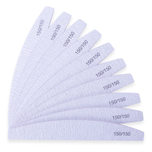 10x Pilnik do paznokci łódka zebra 150/150