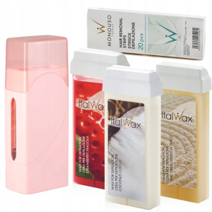 Zestaw ItalWax do depilacji podgrzewacz 40W Single Fo + 3x rolka wosk aromatyczny