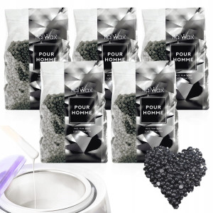 5x Wosk twardy do depilacji ItalWax Hot Film Wax Pour Homme 100g do podgrzewacza