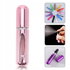 Atomizer do perfum perfumetka z dozownikiem buteleczka 5ml różowa