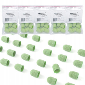 MaluLac kapturki do pedicure 10mm gradacja - 150 50 sztuk zielone