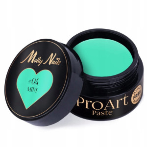 Molly Nails ProArt Paste 04 Mint HEMA/Di-HEMA Free 5g pasta do zdobień paznokci