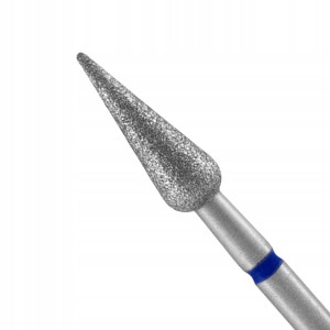 Staleks frez diamentowy gruszka zaostrzona / stożek do skórek i paznokci FA100B050/12 niebieski 5mm 12mm ścieralność średnia