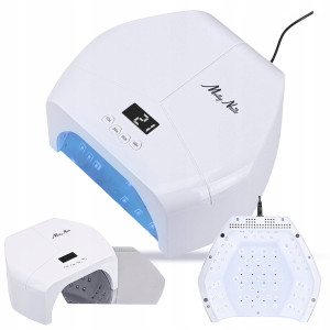 Molly Nails Mocna lampa UV/LED UV BQ-L8 298W do lakierów hybrydowych, żeli i akrylożeli biała