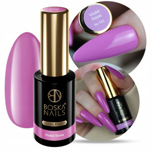 Boska Nails Up Divina 552 Violet Stone Jasnofioletowy lakier hybrydowy 10ml