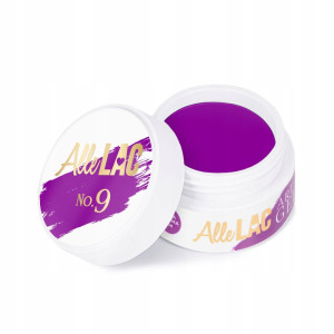 AlleLac Art Gel Nr 9 Pasta do zdobień HEMA/Di-HEMA Free kolor fioletowy purpurowy 5g