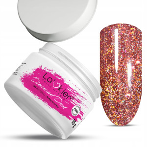 La’kier Diamond Dust Ruby Sparkle Hipoalergiczny samopoziomujący żel budujący do paznokci z efektem Flash 15g