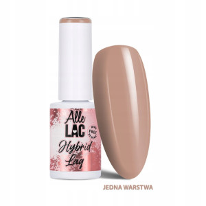 AlleLac Hybrid Lag Gel Polish Nudes Toffee Brązowy lakier hybrydowy do paznokci HEMA/Di-HEMA Free 6g
