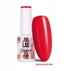 AlleLac Hybrid Lag Gel Polish Reds Ferrari Czerwony lakier hybrydowy do paznokci HEMA/Di-HEMA Free 6g