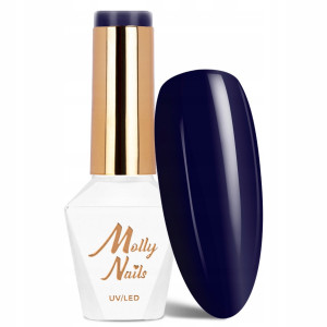 Molly Nails Inspired By You Nr 57 Secret Gel Polish HEMA/Di-HEMA Free Granatowy lakier hybrydowy LED/UV 8g