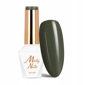 Molly Nails Pure Nature Nr 108 Nature Wild Forest Gel Polish HEMA/Di-HEMA Free Zielony lakier hybrydowy LED/UV 8g