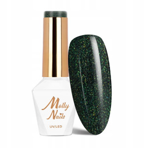 Molly Nails Story Time Nr 622 Supernatural Gel Polish HEMA/Di-HEMA Free Zielony lakier hybrydowy LED/UV 8g