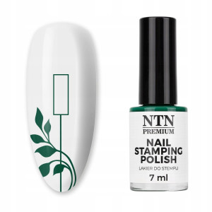NTN Premium Lakier do stempli blaszek wzorków nr 102 zielony 7ml