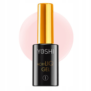 Yoshi AcryLIQ GEL No 1 Akrylożel w butelce UV LED do paznokci mleczny różowy 10ml