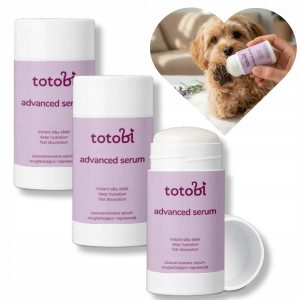 Totobi serum ochronne do łapek i noska psa i kota – sól mróz asfalt piasek 3 x 25 ml