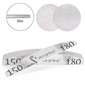 Aba Group Pilnik Łódka Półksiężyc Szary 150/180 slim zestaw 50 szt.