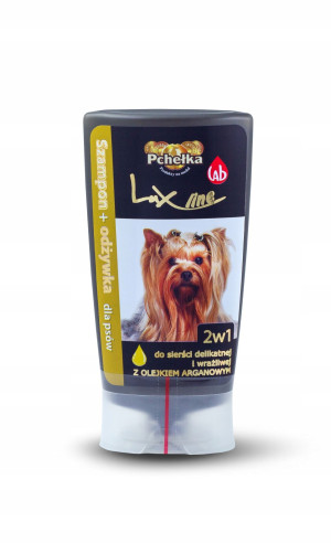 Lux Line Łagodny Szampon i Odżywka 2w1 z Arganem dla Psa Delikatna Sierść 200ml