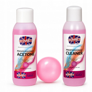 Ronney zestaw do hybryd Cleaner odtłuszczacz i Aceton guma balonowa 2 x 100ml