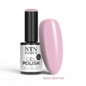NTN Premium Lakier do Paznokci Hybrydowy 547 Purple Nude pudrowy fioletowy limitowany 5g