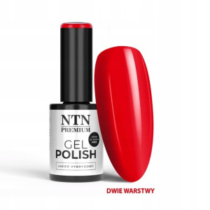 NTN Premium Lakier do Paznokci Hybrydowy 553 Red czerwony limitowany 5g