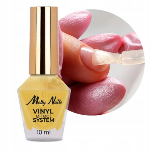 Molly Nails Baza i Odżywka Wzmacniająca 2w1 do Lakierów Klasycznych Vinyl Effect Step 1 10ml
