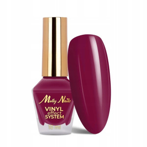 Molly Nails Winylowy Lakier Klasyczny Fuksja Fuchsia Vinyl Effect 10ml