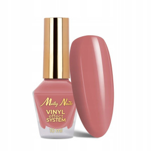 Molly Nails Winylowy Lakier Klasyczny Rózowy Pink Vinyl Effect 10ml