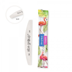 Aba group Pilnik półksiężyc łódka szary zebra slim, gradacja 180/240 Bezpieczny Pakiet