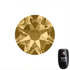 Cyrkonie szklane szlifowane Smoked Topaz SS10 50 sztuk