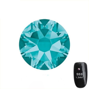 Cyrkonie szklane szlifowane Blue Zircon SS3 50 sztuk