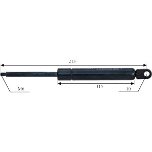 Sprężyna gazowa pokrywy dachu 115-115 mm fi 10 mm M6 Ursus MF 7013263M91 AGTECH PREMIUM