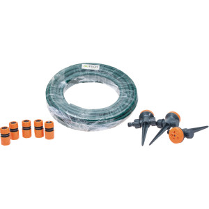 Wąż ogrodowy elastyczny zielony z zestawem końcówekj 1-15m 1/2" YM8108S