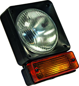 Lampa robocza reflektor z kierunkowskazem przedni HALOGEN 12/24V N15JCB1