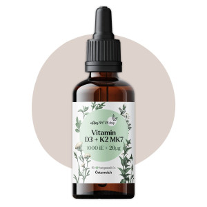 allesNATUR.shop Vitamin D3+K2: 1000 IE